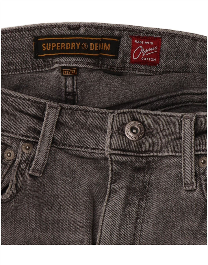 Superdry Skinny Jeans til mænd W32 L32 Grå bomuld