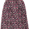 Vintage plisseret nederdel til kvinder UK 16 Large W38 Multicolored Floral Polyester
