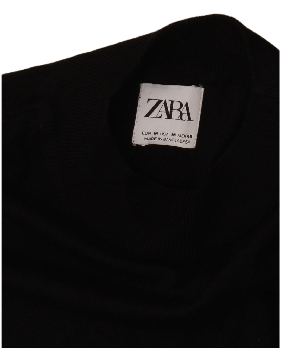 ZARA sweater med rund hals til mænd mellem sort