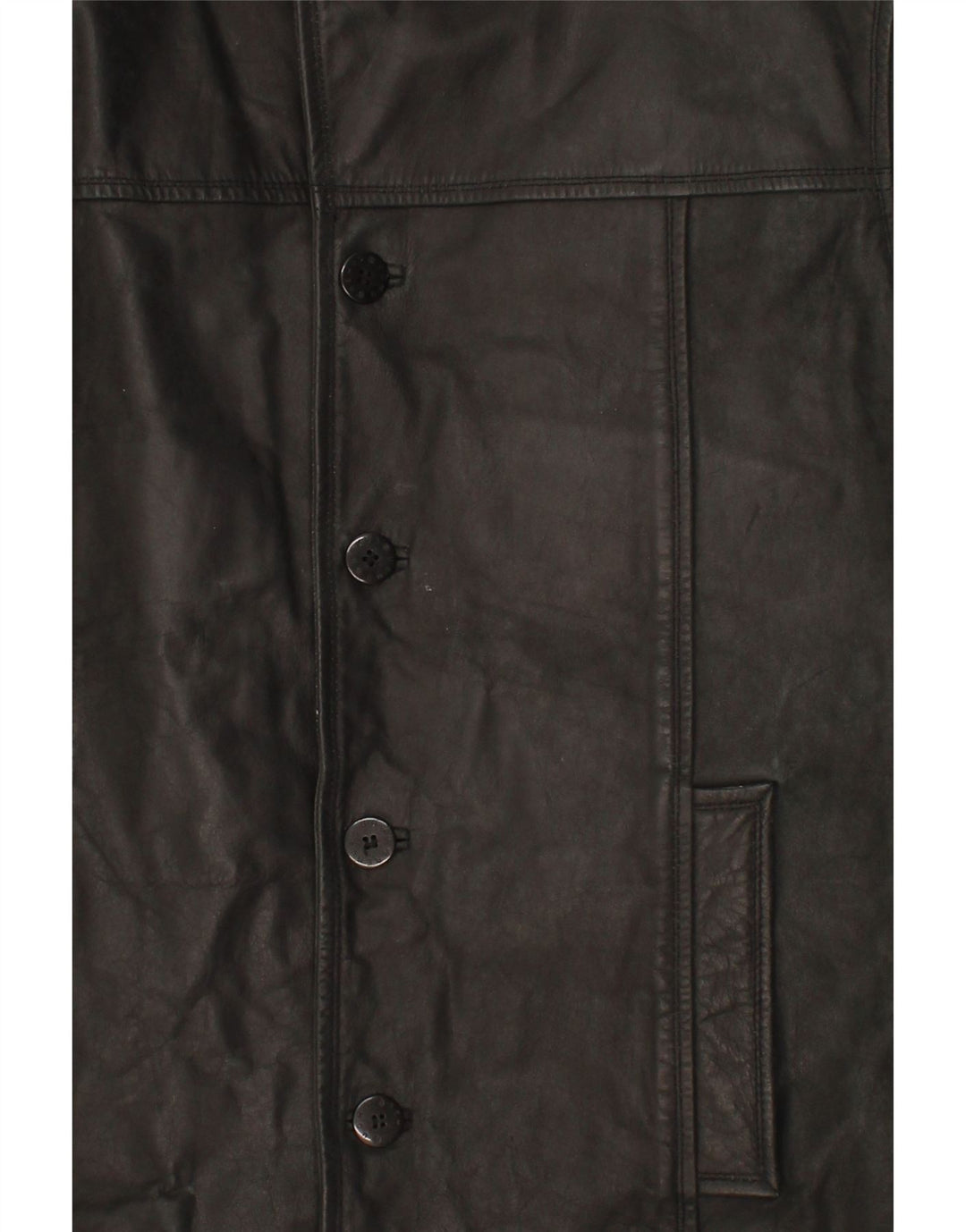 REMUS Mens Leather Jacket UK 42 XL Black Leather Vintage Remus and Second-Hand Remus from Messina Hembry 