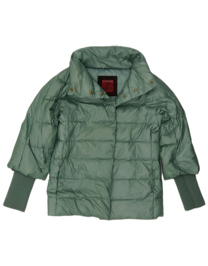 U.S. Polo Assn. Dame polstret jakke UK 12 Medium Green Polyester