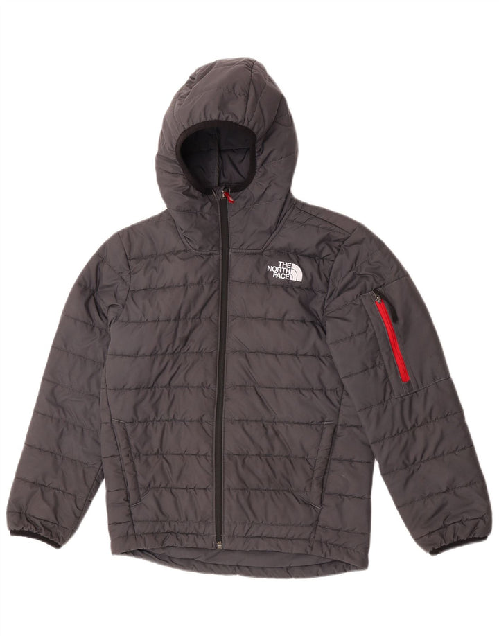 The North Face Boys Polstret Hættejakke 11-12 År Stor Grå Polyester