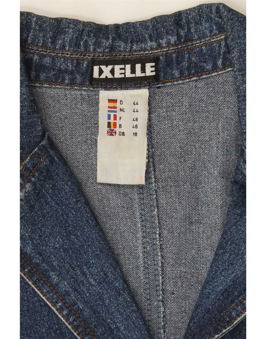 Vintage Dame Denim Coat UK 18 XL Blå Bomuld