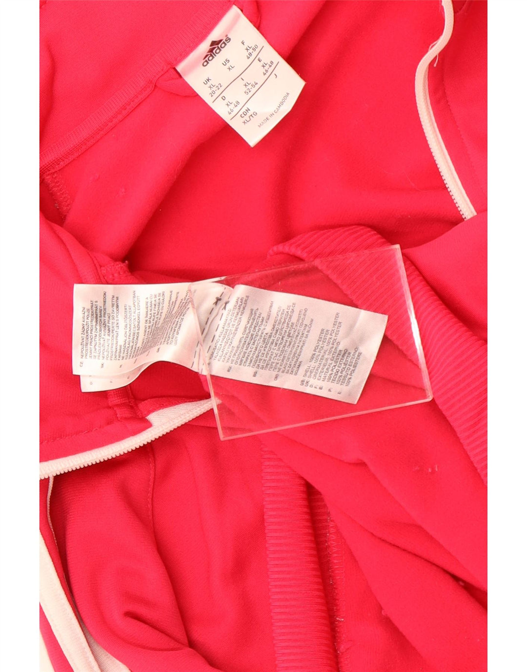 Adidas træningsdragt topjakke til kvinder UK 20/22 XL Pink Polyester