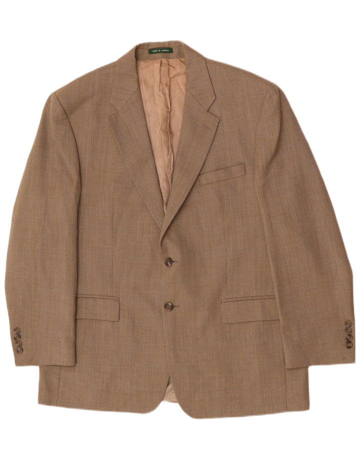 Ralph Lauren Herre Regular Blazer Jacket UK 44 2XL Brun sildeben