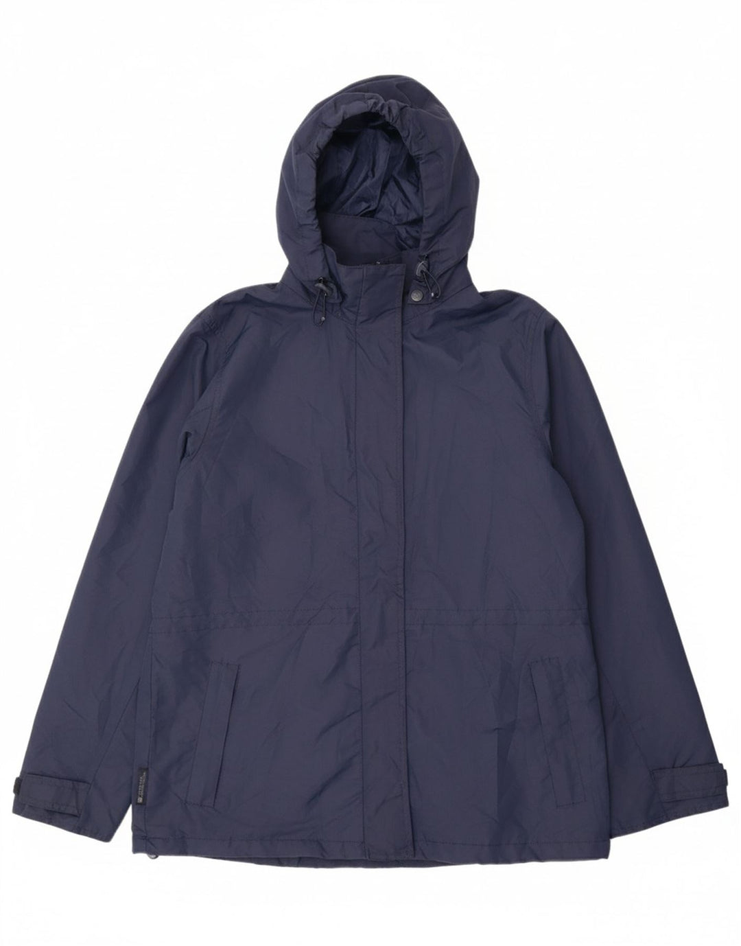 MOUNTAIN WAREHOUSE Womens Hooded Rain Jacket UK 14 Large Navy Blue