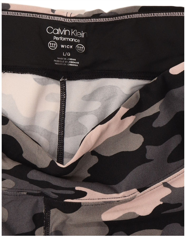 Calvin Klein Womens Performance Leggings UK 16 Large Flerfarvet