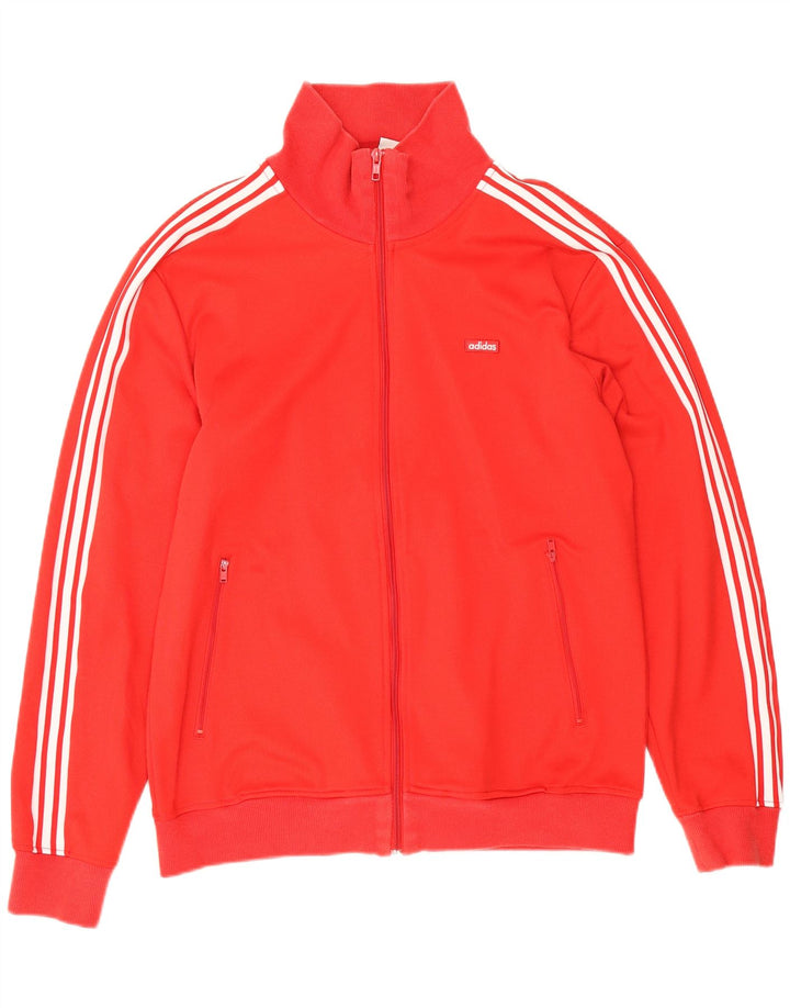 Adidas Træningsdragt til mænd, topjakke, stor rød polyester