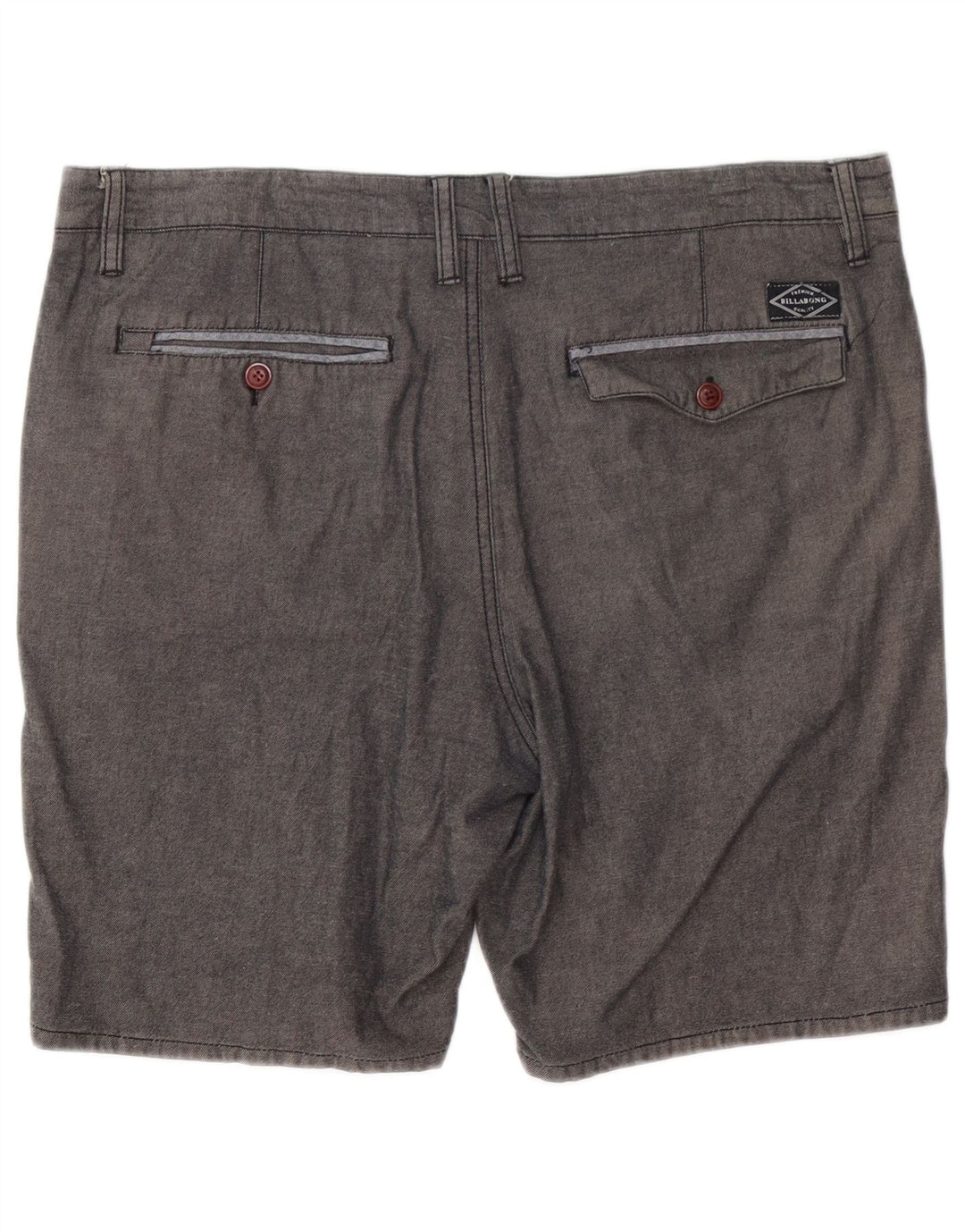 Billabong Herre Chino Shorts W36 Stor Grå Bomuld