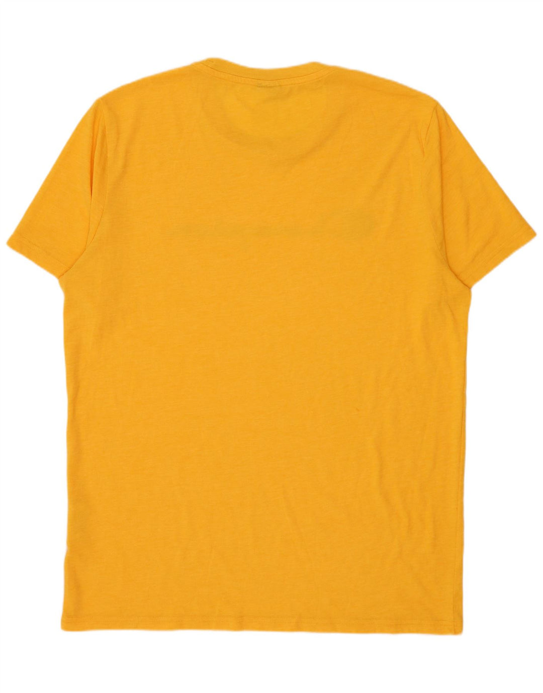 Champion Herre Grafisk T-Shirt Top XL Gul Polyester
