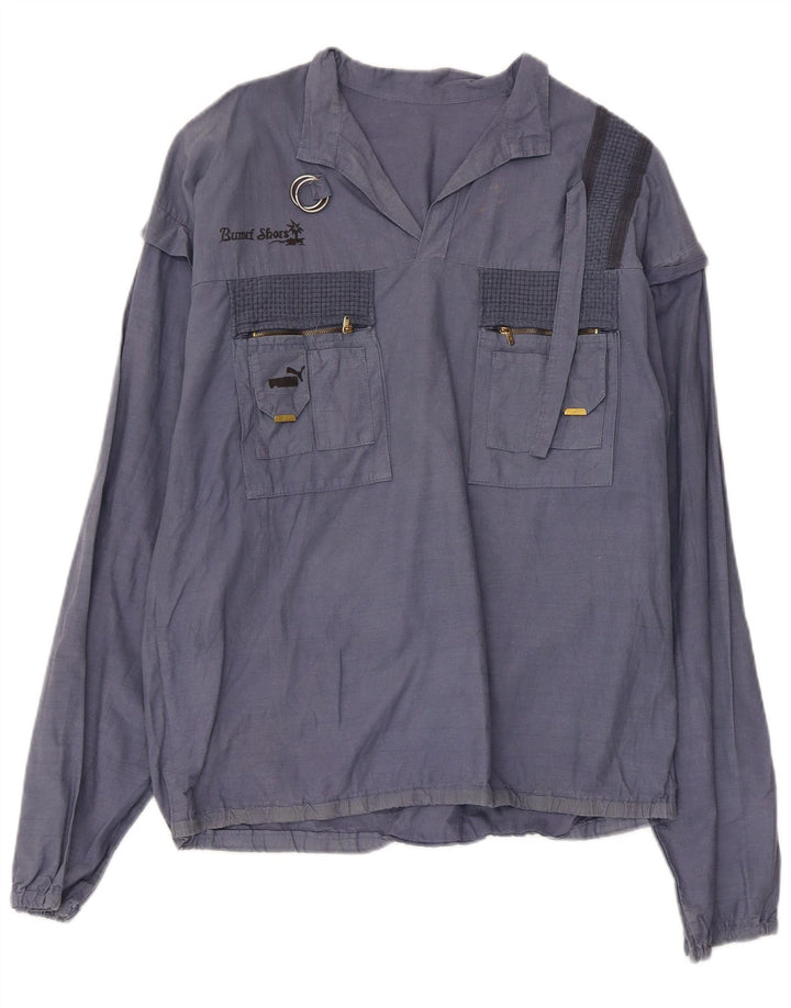 PUMA Dame Pullover Shirt UK 18 XL Blå