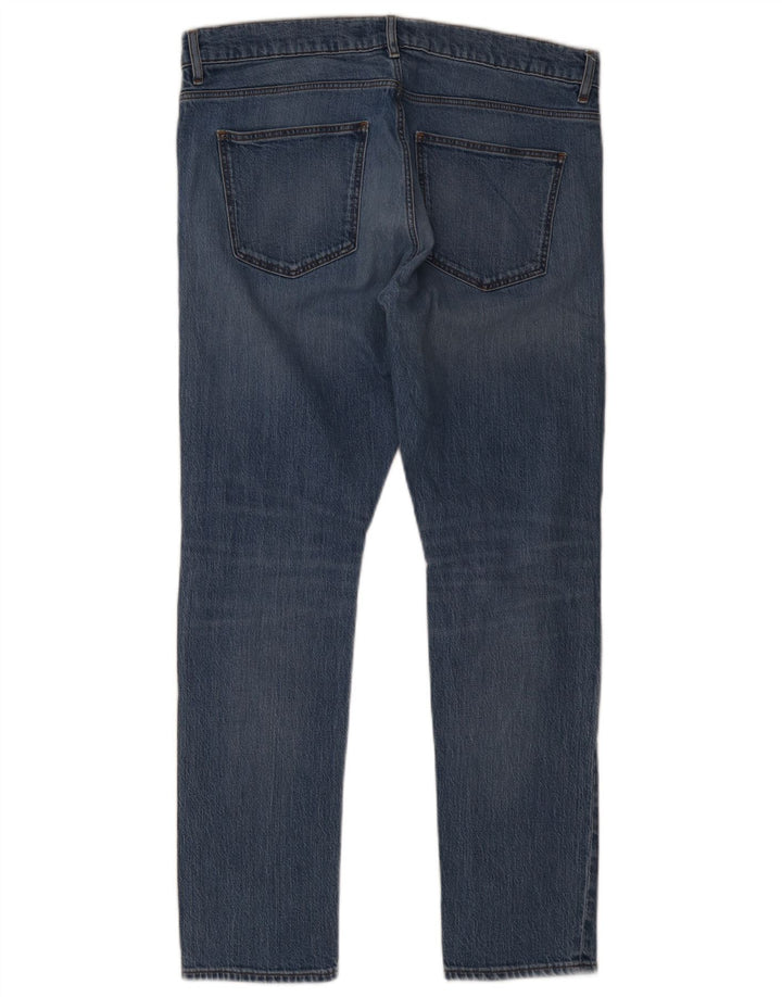 Trussardi Herre Distressed Slim Jeans W34 L31 Blå