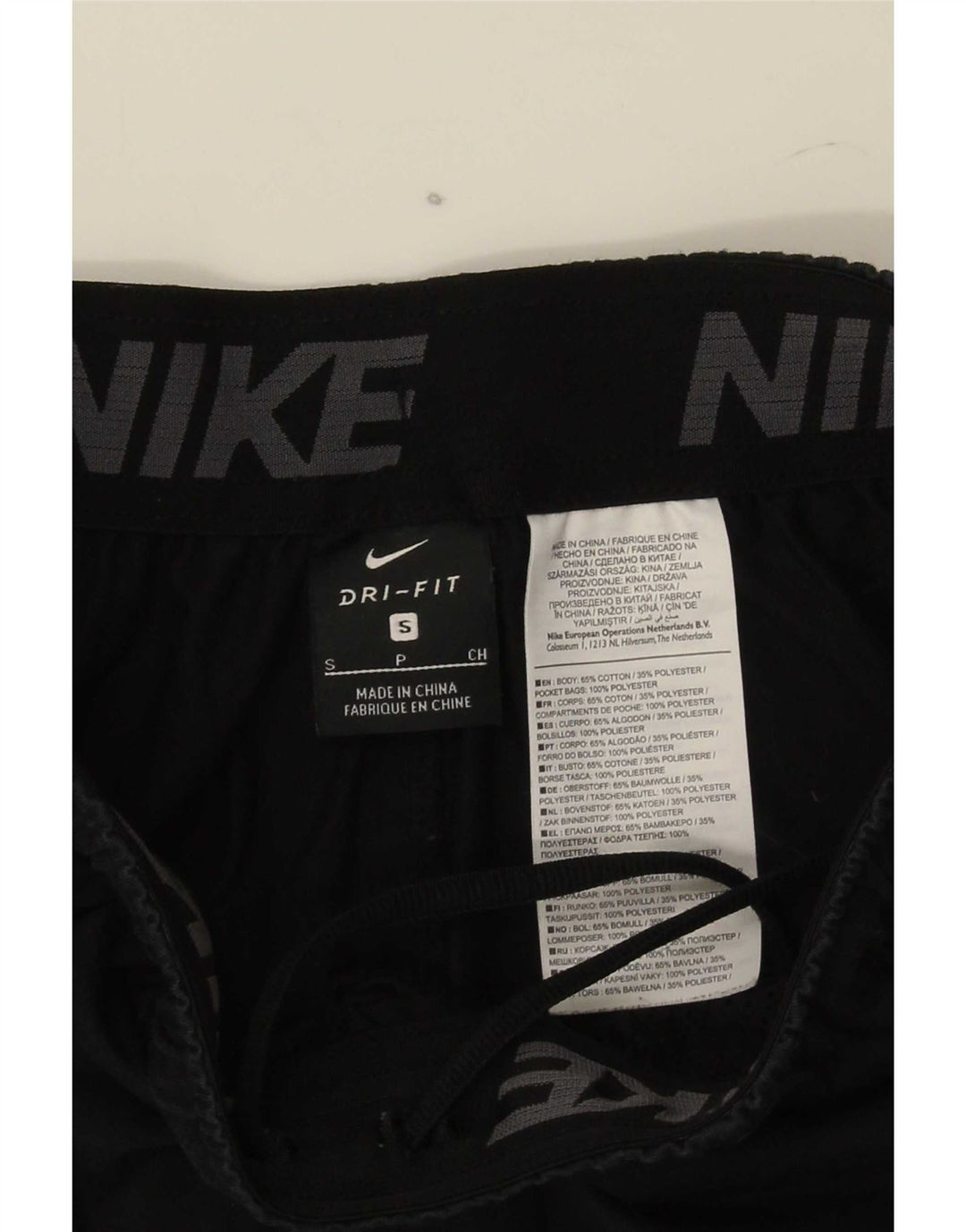 Nike Herre Dri Fit sportsshorts Små sorte bomuld