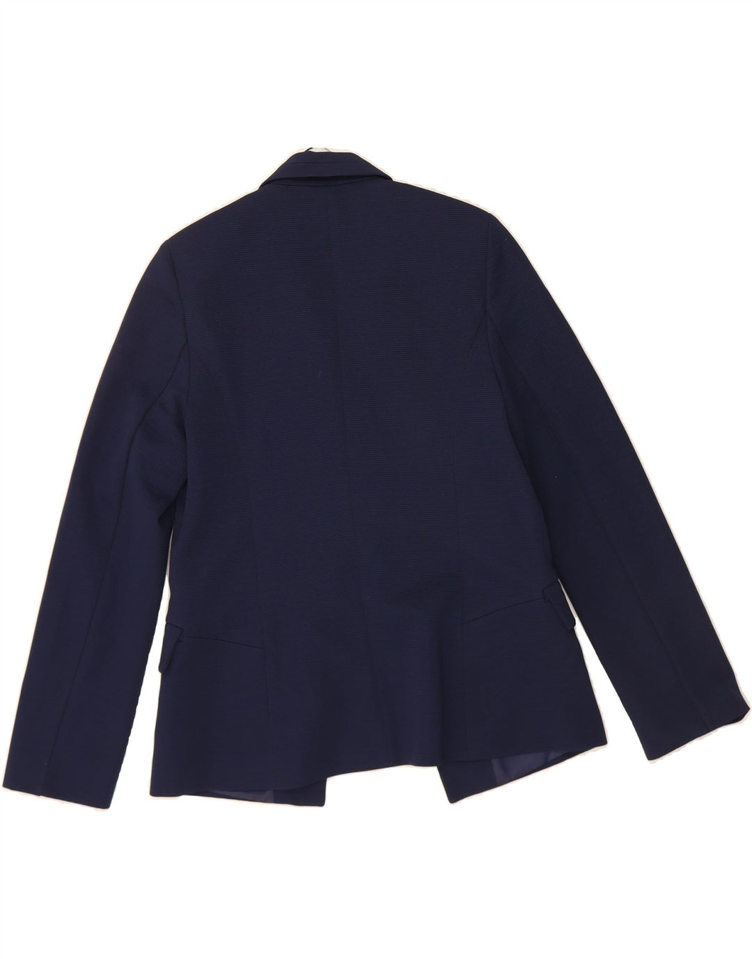 OASIS Womens Open Blazer Jacket UK 12 Medium Navy Blue Polyester Vintage Oasis and Second-Hand Oasis from Messina Hembry 