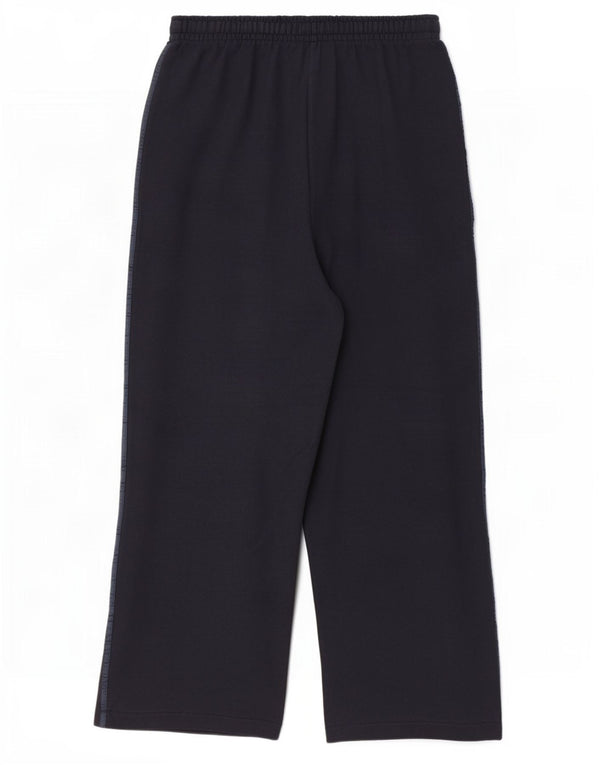 Champion Womens Wide Leg Træningsdragt Bukser UK 14 Large Navy Blue Cotton