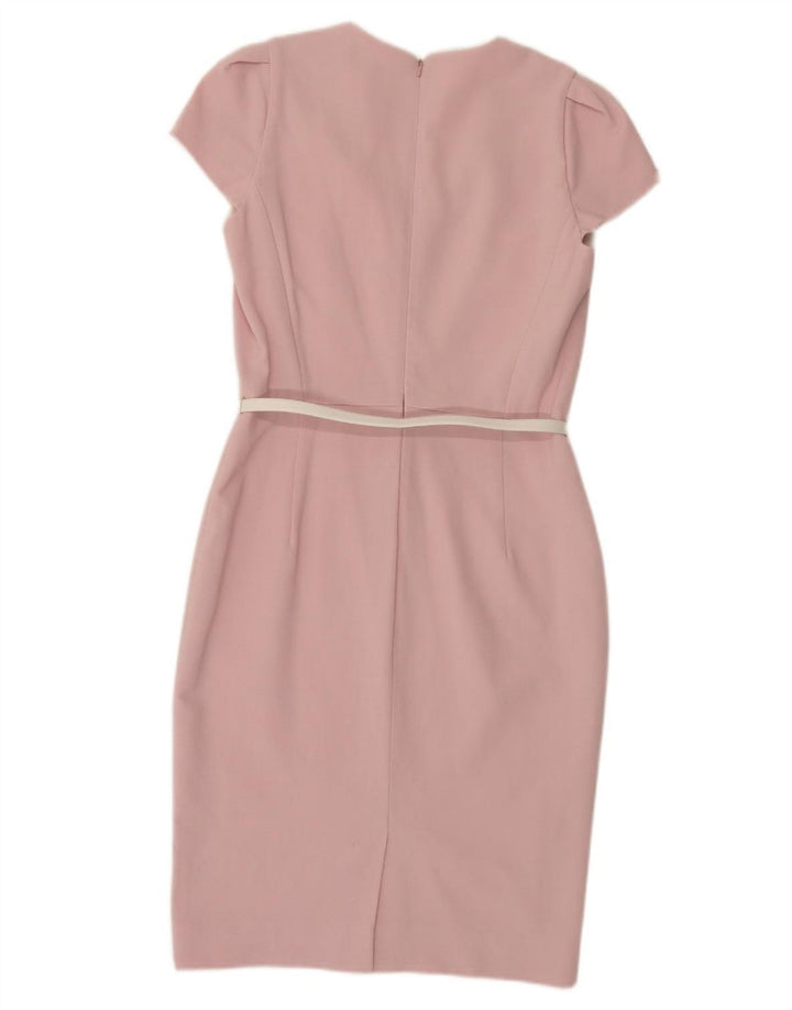 MAX MARA Womens Sheath Dress UK 12 Medium  Pink Virgin Wool