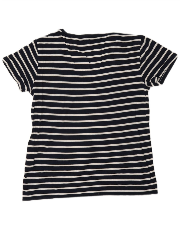 Levi's oversized T-shirt top til kvinder UK 6 XS marineblå stribet