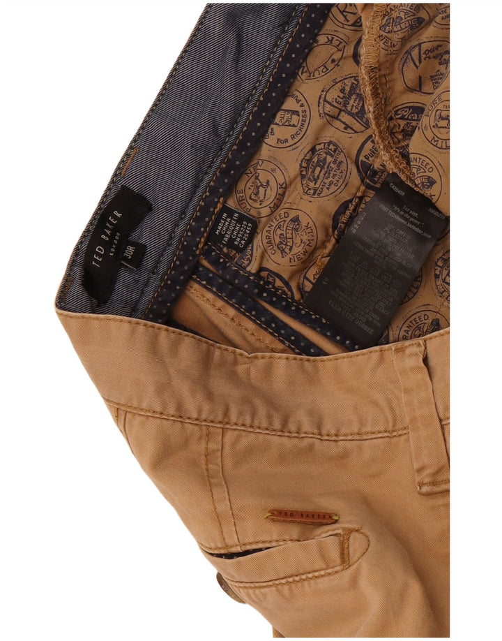 Ted Baker Herre Slim Chino Bukser W30 L32 Brun Bomuld