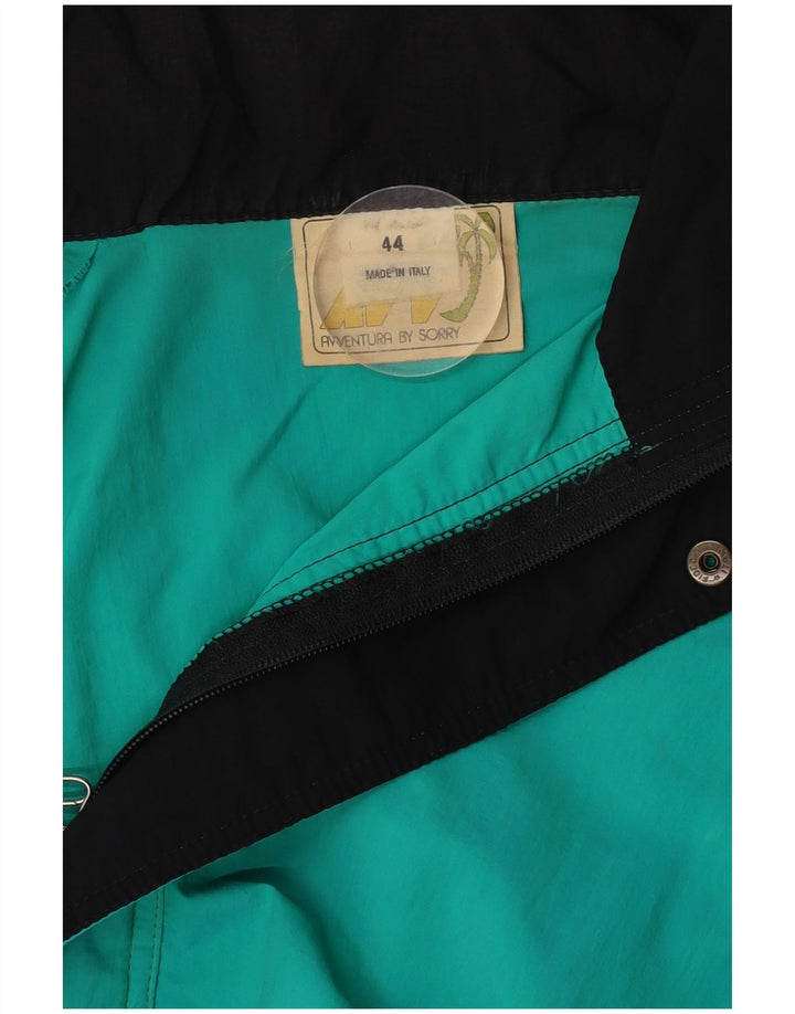 Vintage herre anorakjakke IT 44 XS Flerfarvet Colourblock Polyamid