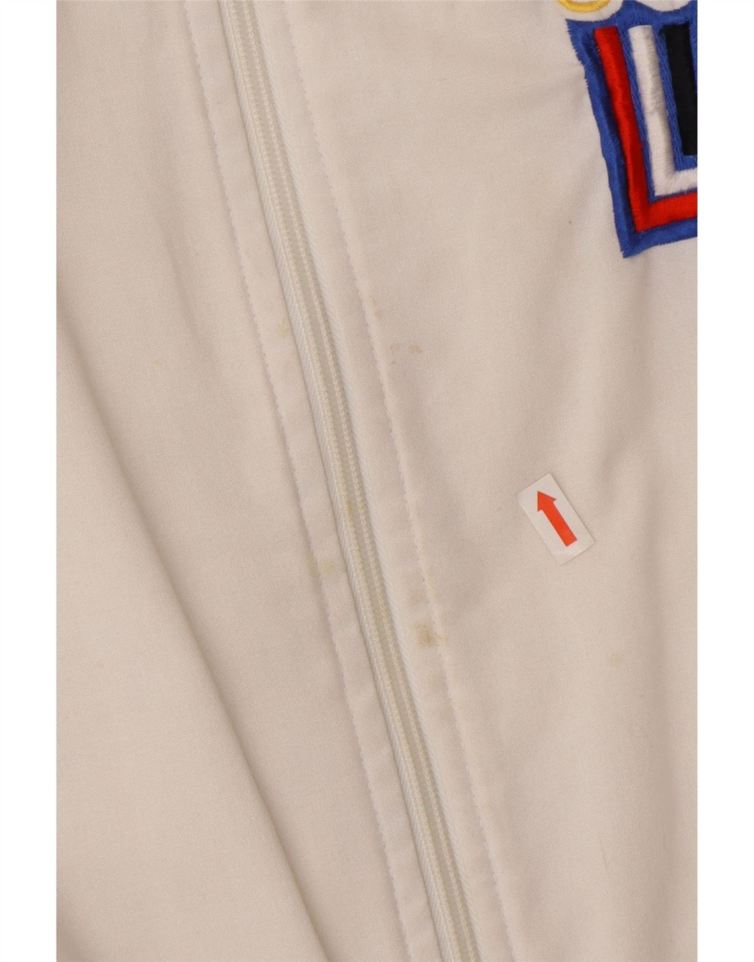 Adidas Herre Vinter-OL 80th Graphic Bomber Jacket UK 40 Large White