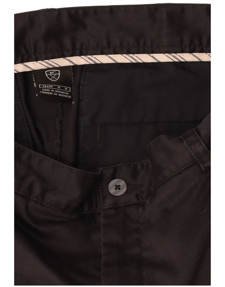 Nike Herre-Pegged Chino-bukser W34 L34 Marineblå
