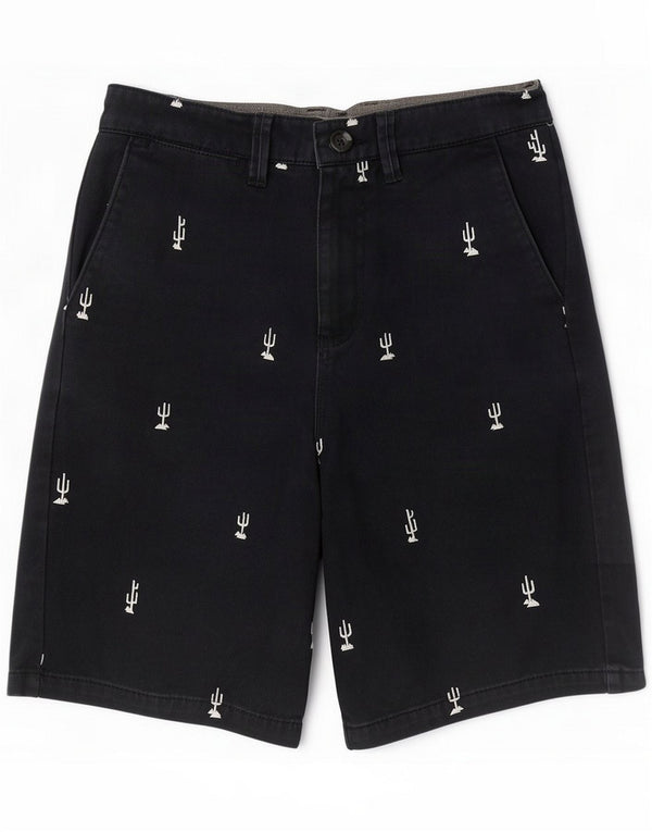 Vans Drenge Abstrakt mønster Chino Shorts 13-14 år W27 Navy Blue Cotton