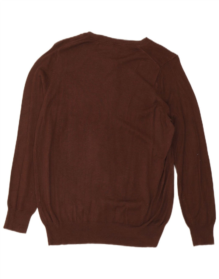 Zara Dame Cardigan Sweater UK 14 Medium Brun