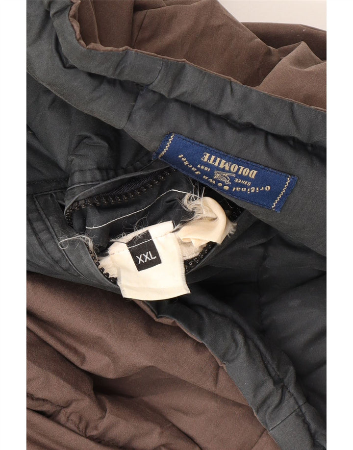 DOLOMITE Mens Hooded Padded Gilet UK 44 2XL Brown