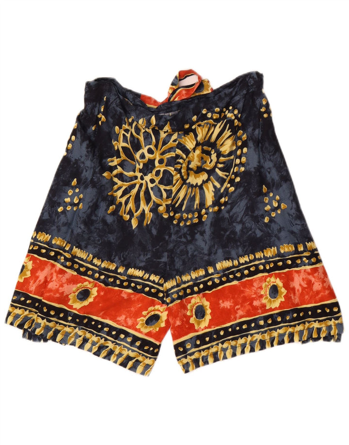 Vintage haremshorts til kvinder W28 Medium Blue Floral