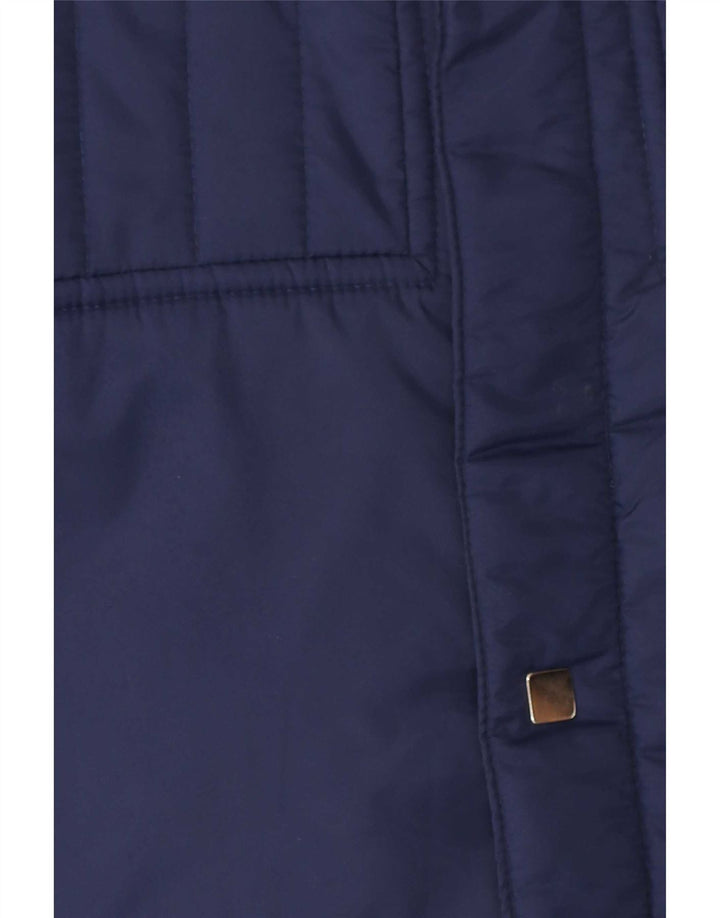 Vintage herre vindjakke 42 XL marineblå nylon