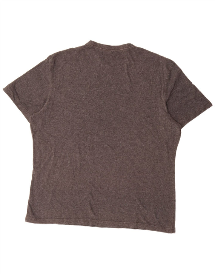 American Eagle Herre Standard Fit T-Shirt Top XL Grå Bomuld