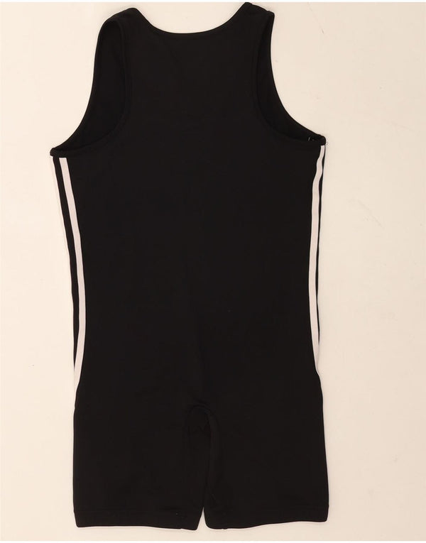 Adidas Dame Ærmeløs Playsuit UK 12 Medium Sort Polyester