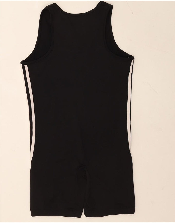 Adidas Dame Ærmeløs Playsuit UK 12 Medium Sort Polyester
