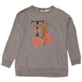 Trussardi Jeans Herre Grafisk Sweatshirt Jumper Stor Grå Bomuld