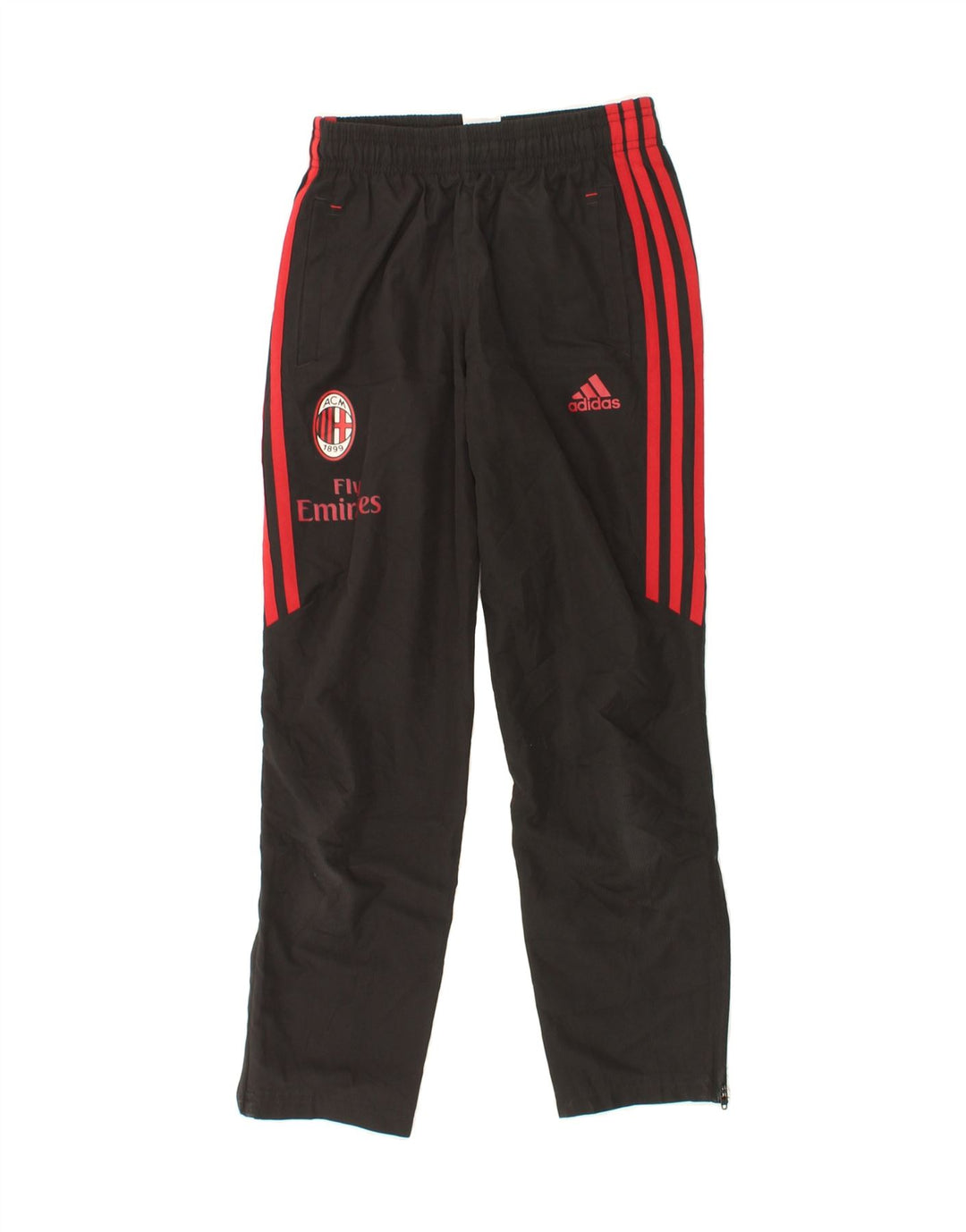 ADIDAS Boys Fly Emirates Tracksuit Trousers 9-10 Years Black Polyester Vintage Adidas and Second-Hand Adidas from Messina Hembry 