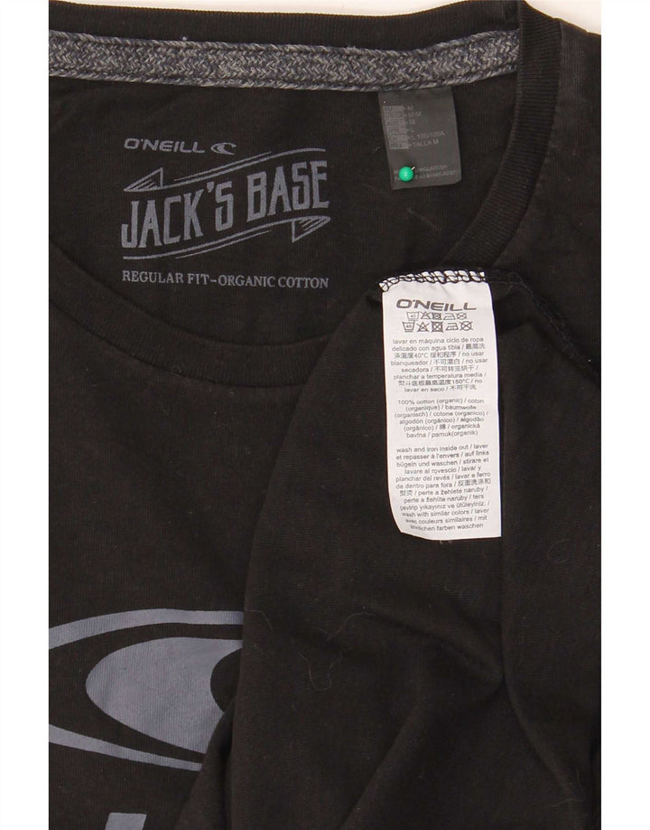 O'Neill Herre grafisk T-shirt Top Medium Sort Bomuld