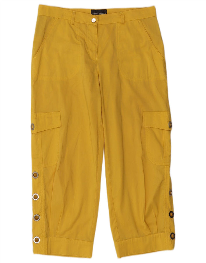 Roccobarocco Dame Capri Cargo Bukser W30 L22 Gul