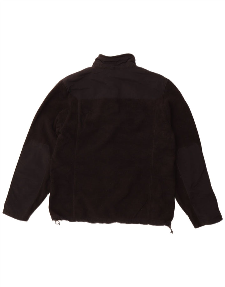 Eddie Bauer Herre Fleecejakke UK 38 Medium Sort Polyester