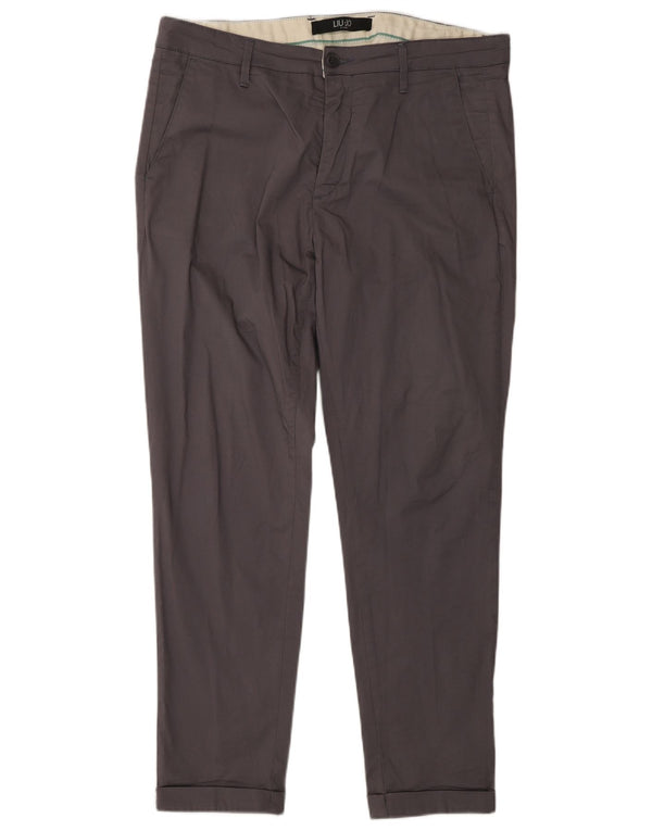 Liu Jo Herre Slim Chino Bukser IT 50 Large W34 L28 Grå Bomuld