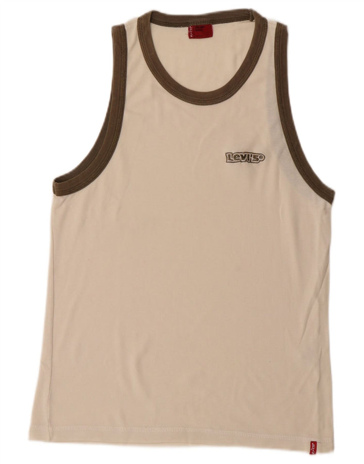 Levi's Herrevest Top Small Off White Bomuld