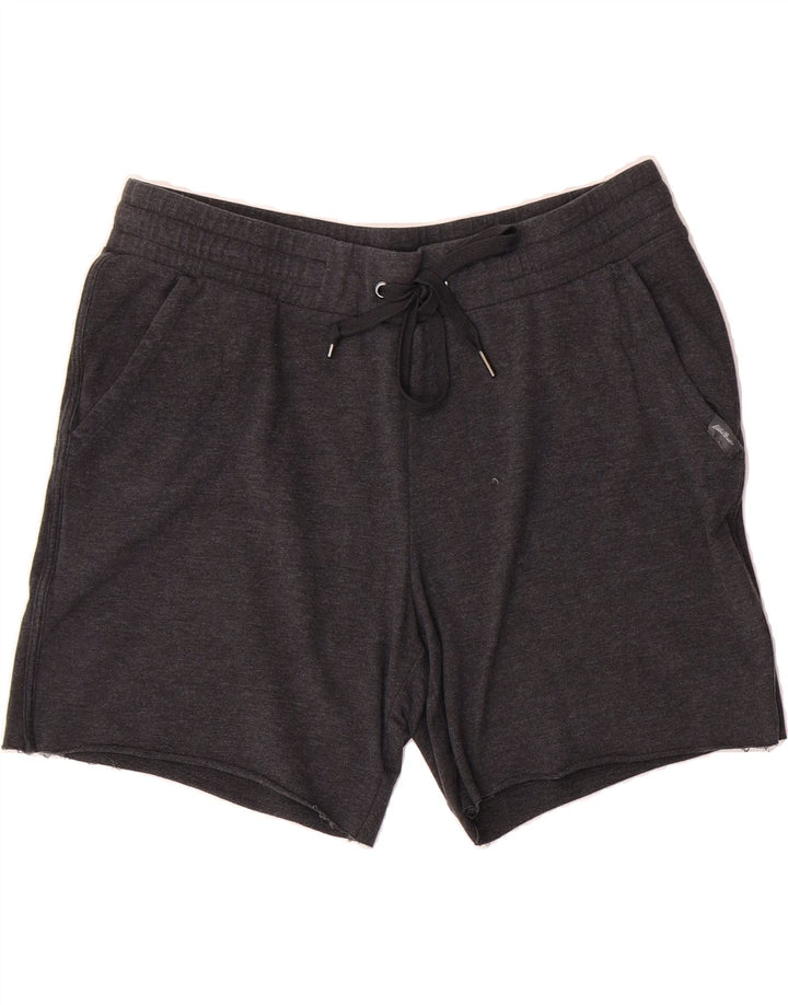 EDDIE BAUER Womens Sport Shorts UK 14 Large  Grey Cotton Vintage Eddie Bauer and Second-Hand Eddie Bauer from Messina Hembry 