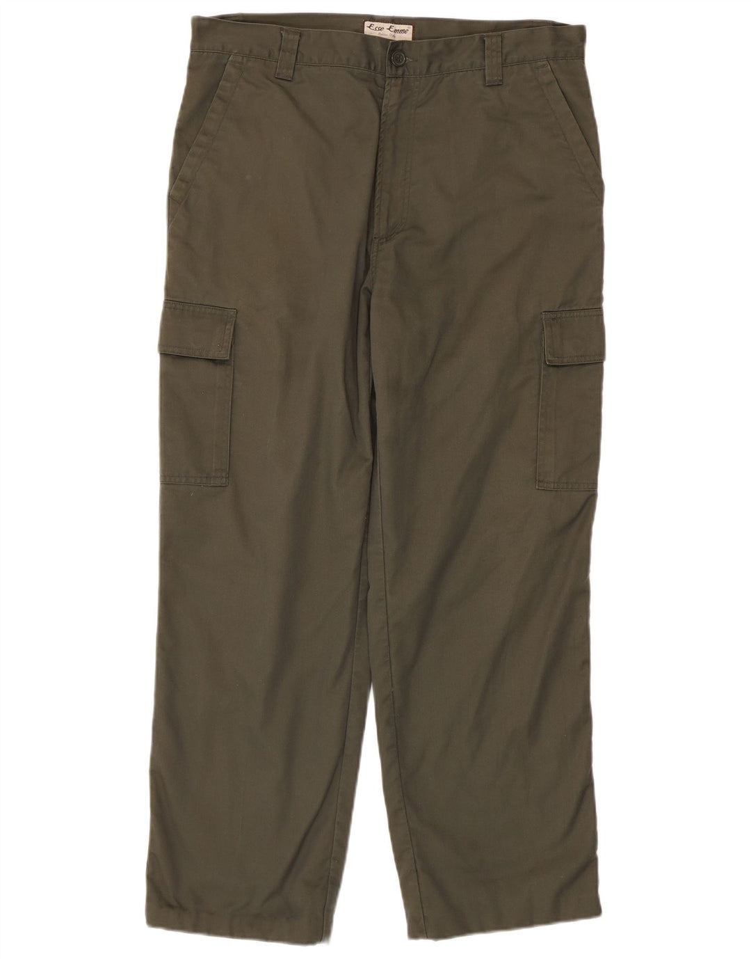 ESSE EMME Straight Cargo Bukser til mænd IT 52 XL W36 L30 Khaki Bomuld