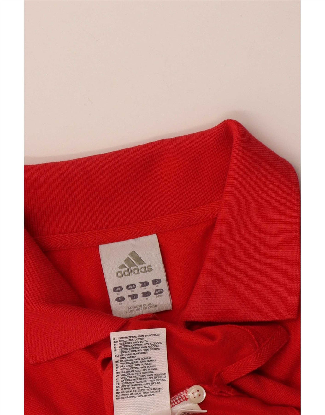 Adidas herre poloshirt Medium rød bomuld
