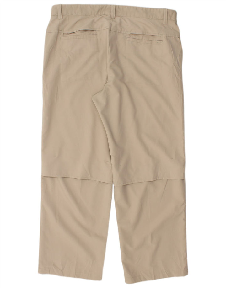 Izod Lige Chinobukser til mænd W36 L28 Beige Polyester