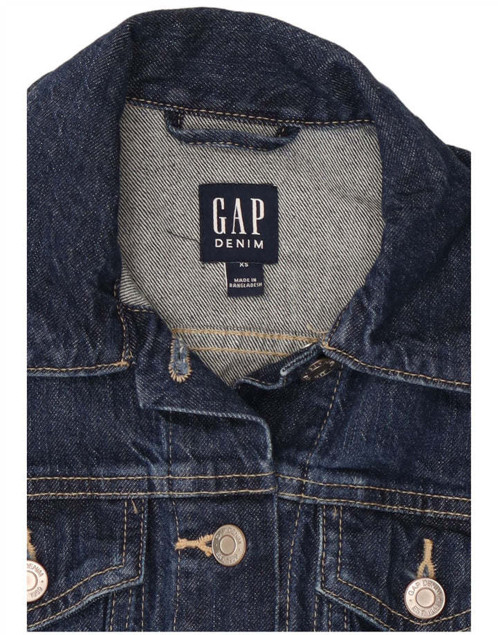 GAP Dame denimjakke UK 6 XS Marineblå Bomuld