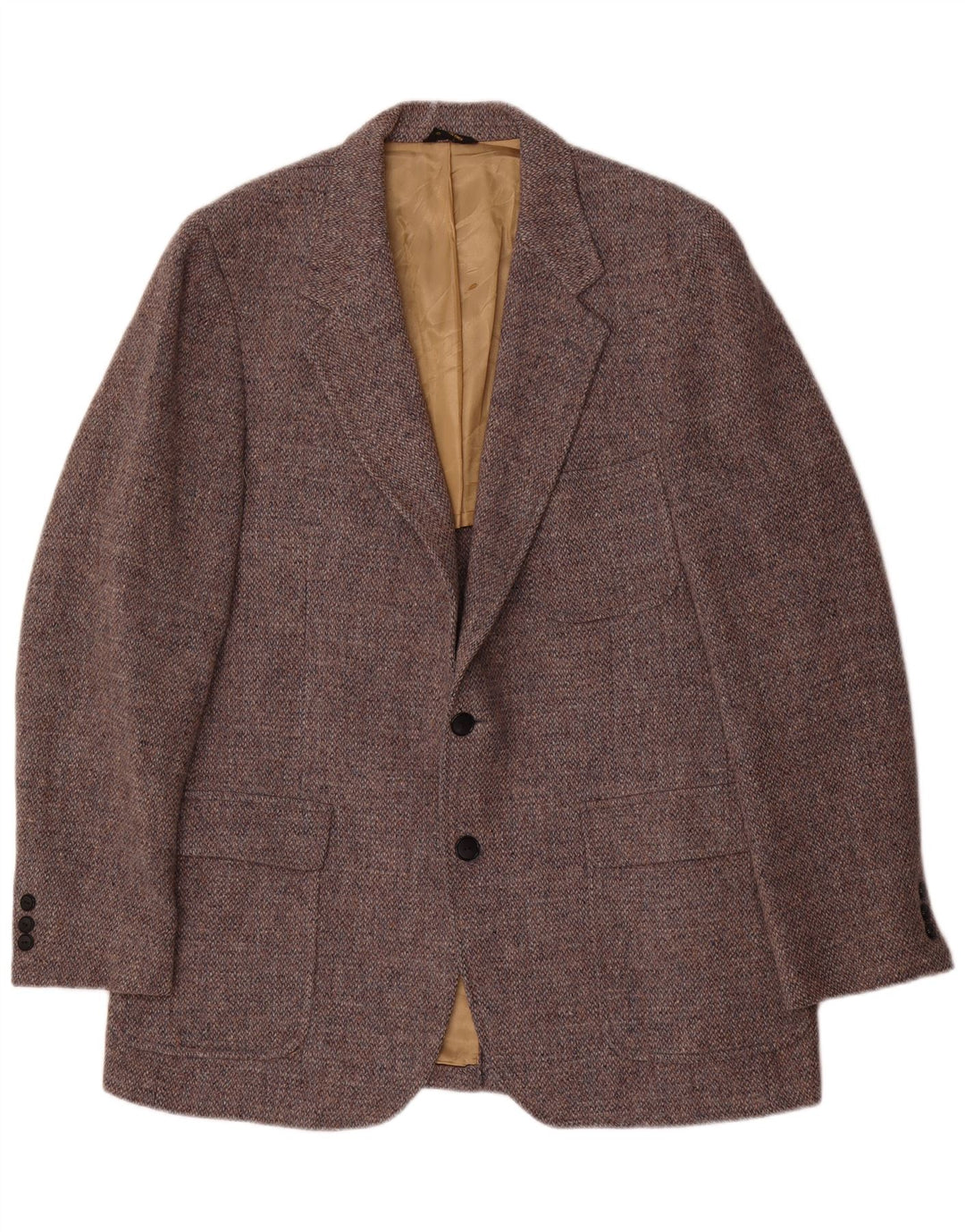 Harris Tweed Herre 2-knaps blazerjakke UK 38 Medium Grey Wool