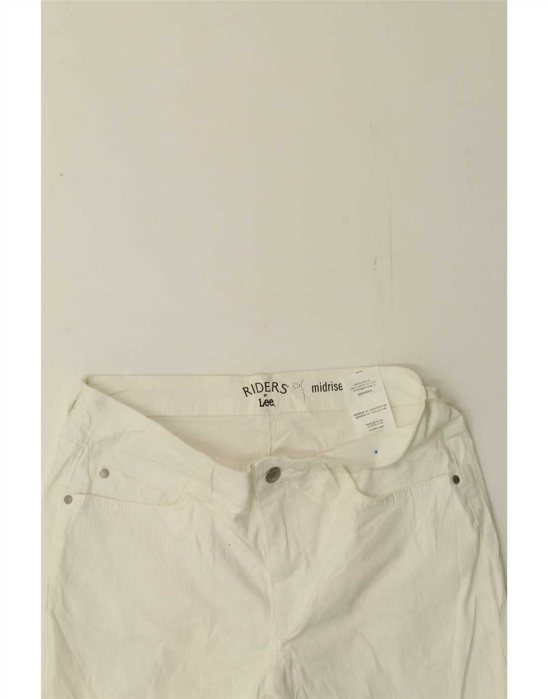 LEE Womens Riders Mid Rise Casual Shorts US 6 Medium W30 White Cotton Vintage Lee and Second-Hand Lee from Messina Hembry 