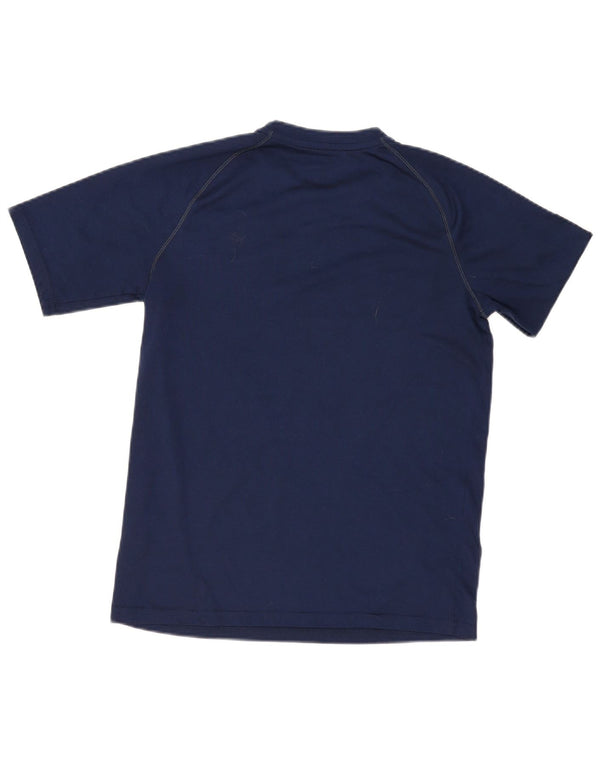 Adidas drenge Climalite grafisk T-shirt top 15-16 år XL marineblå