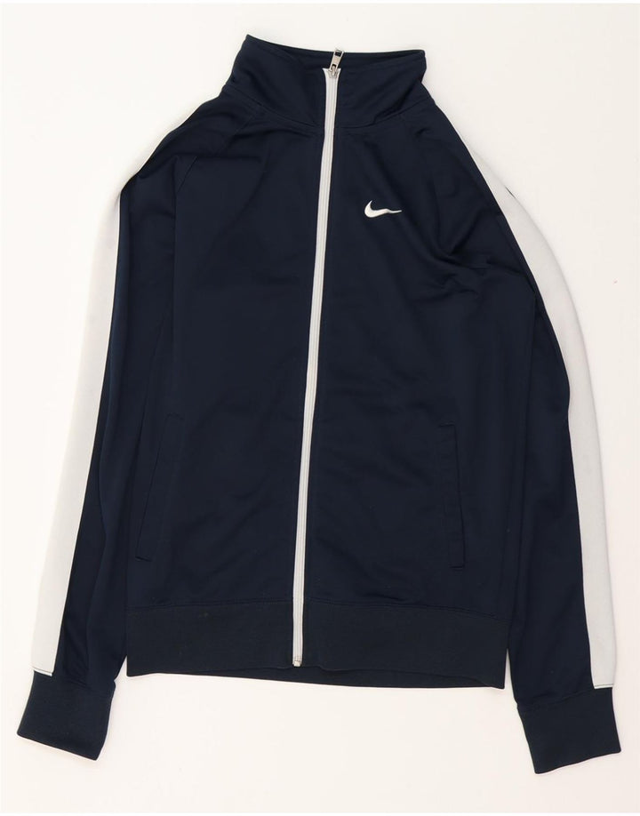 NIKE Træningsdragt til mænd, topjakke, lille marineblå colourblock polyester
