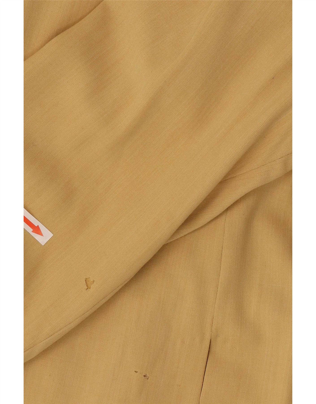 Max Mara Dame Longline 1 Knap Blazer Jakke UK 16 Stor Gul